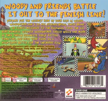 Woody Woodpecker Racing (EU) box cover back